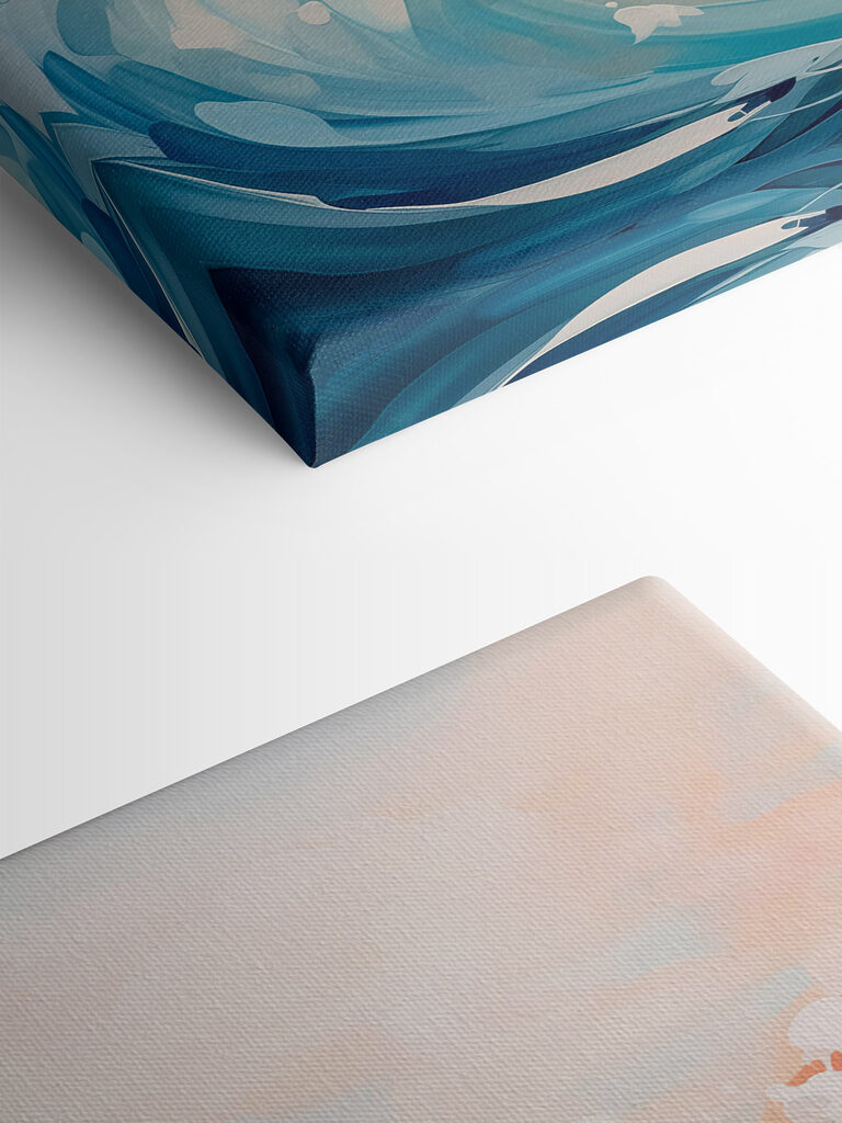 Painting of waves in the ocean Painting of waves in the ocean