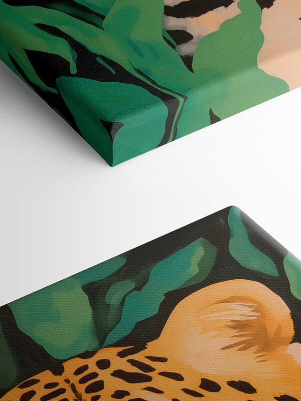 Painting of a leopard