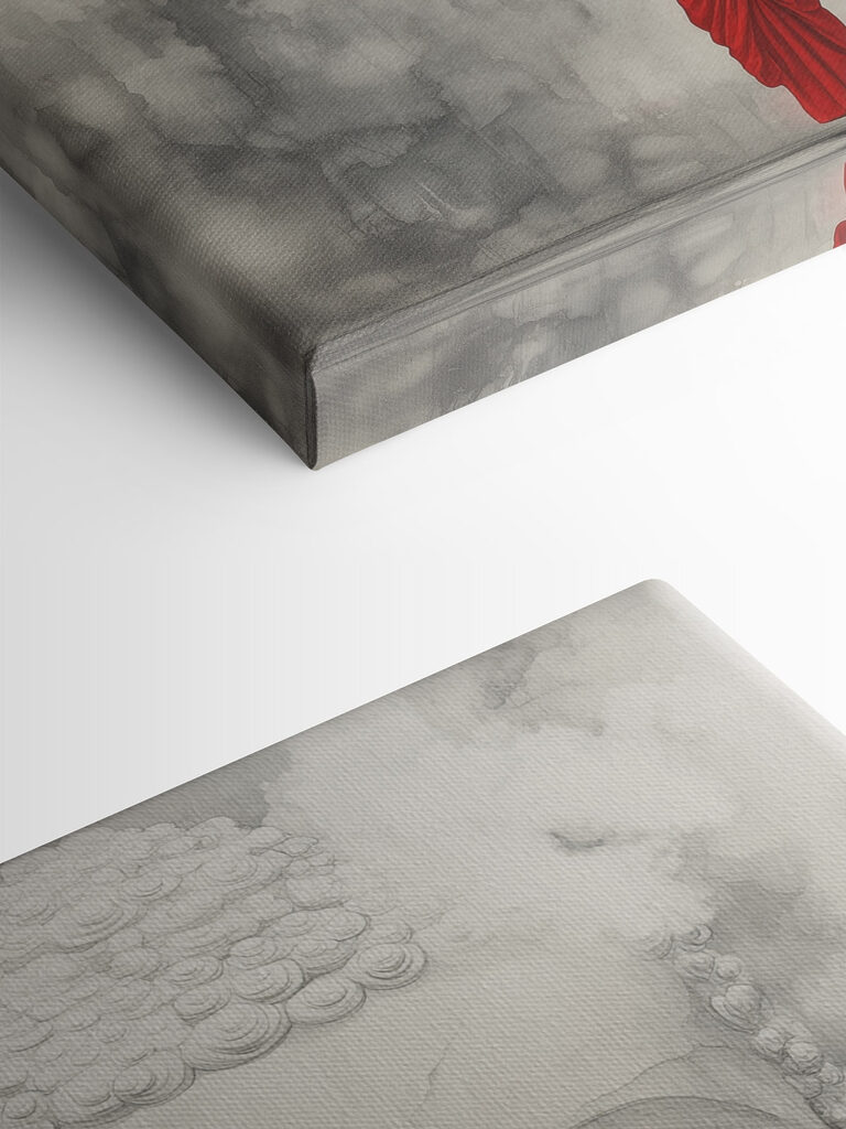 Man standing in front of a large statue