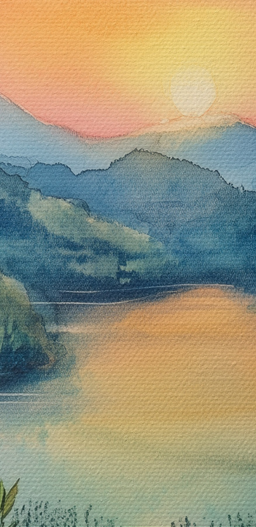 Pictura de scaune și un lac