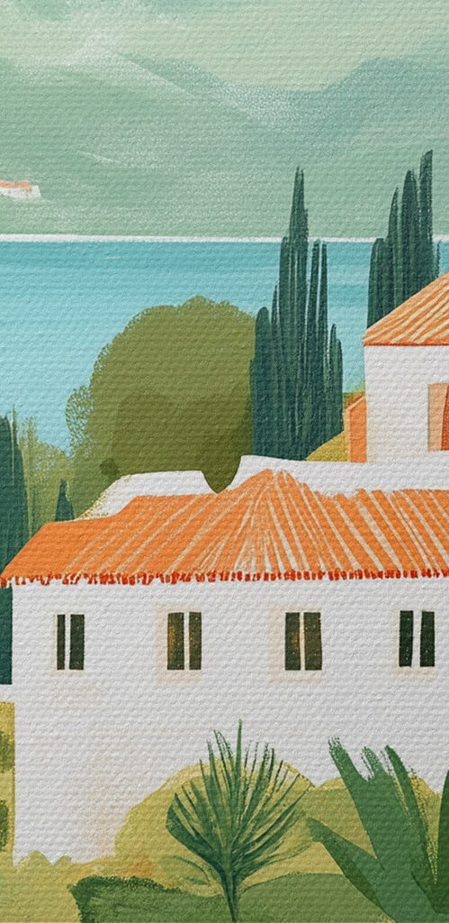 House surrounded by trees and plants House surrounded by trees and plants