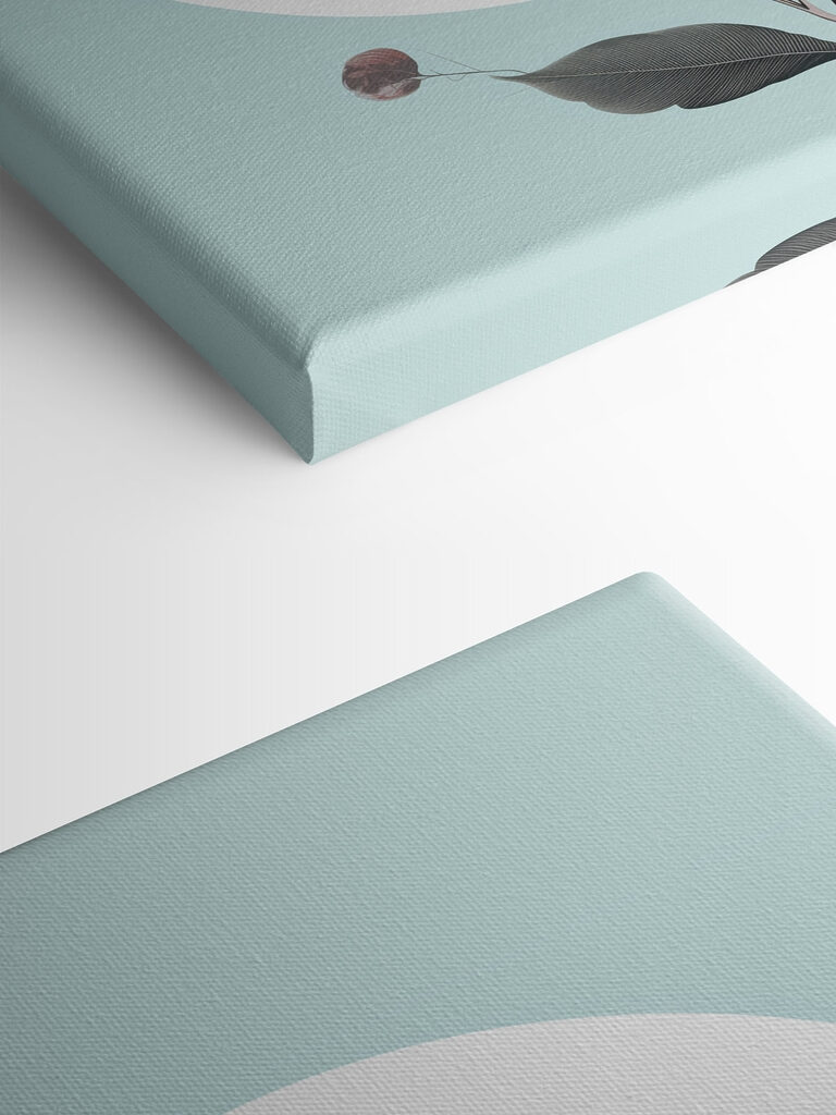 Pink flower with black center and leaves