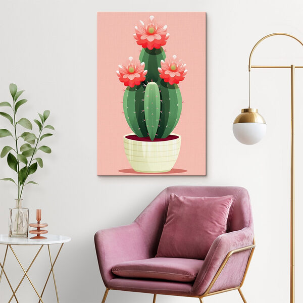 Cactus cu flori roz Cactus cu flori roz
