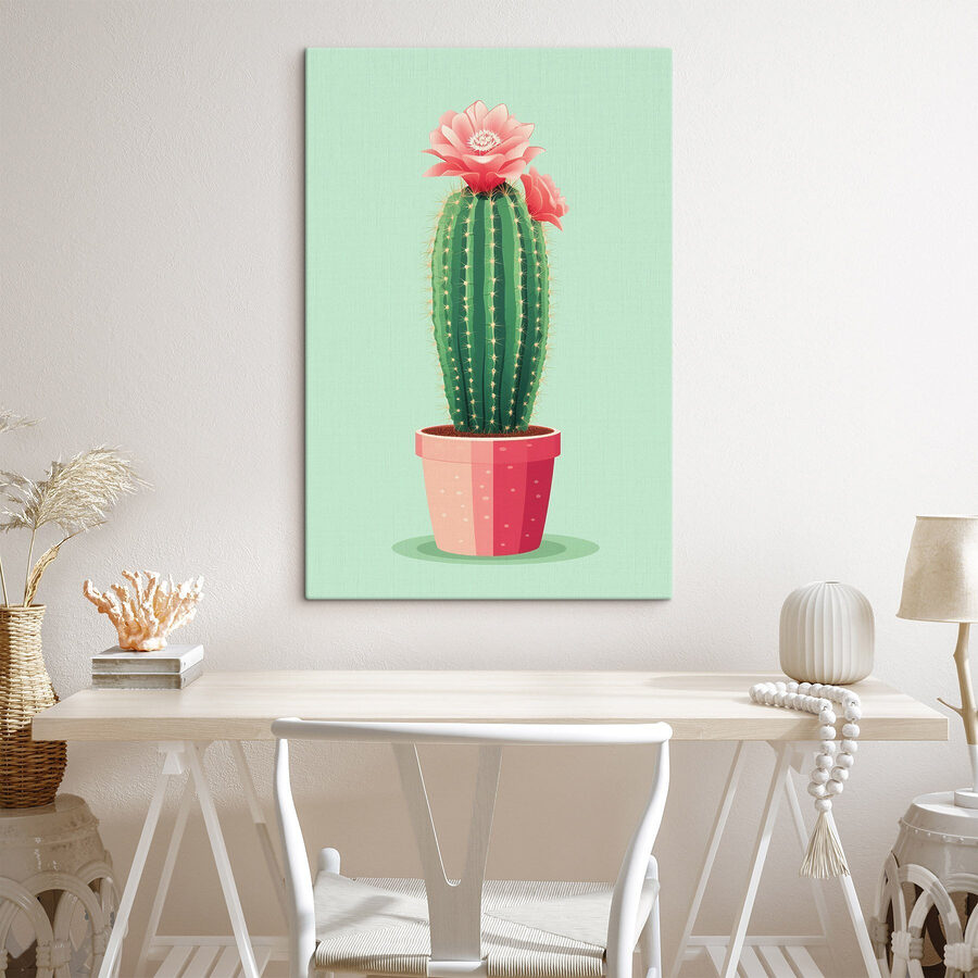 Cactus cu o floare în el