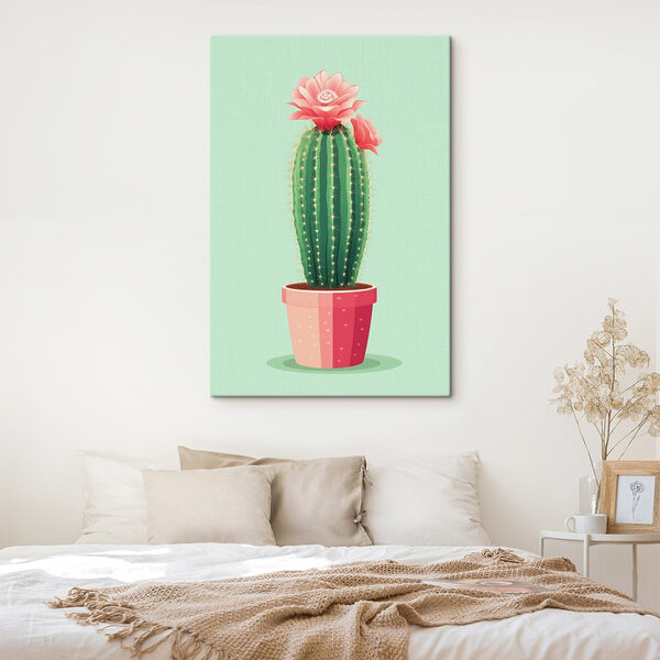 Cactus cu o floare în el Cactus cu o floare în el