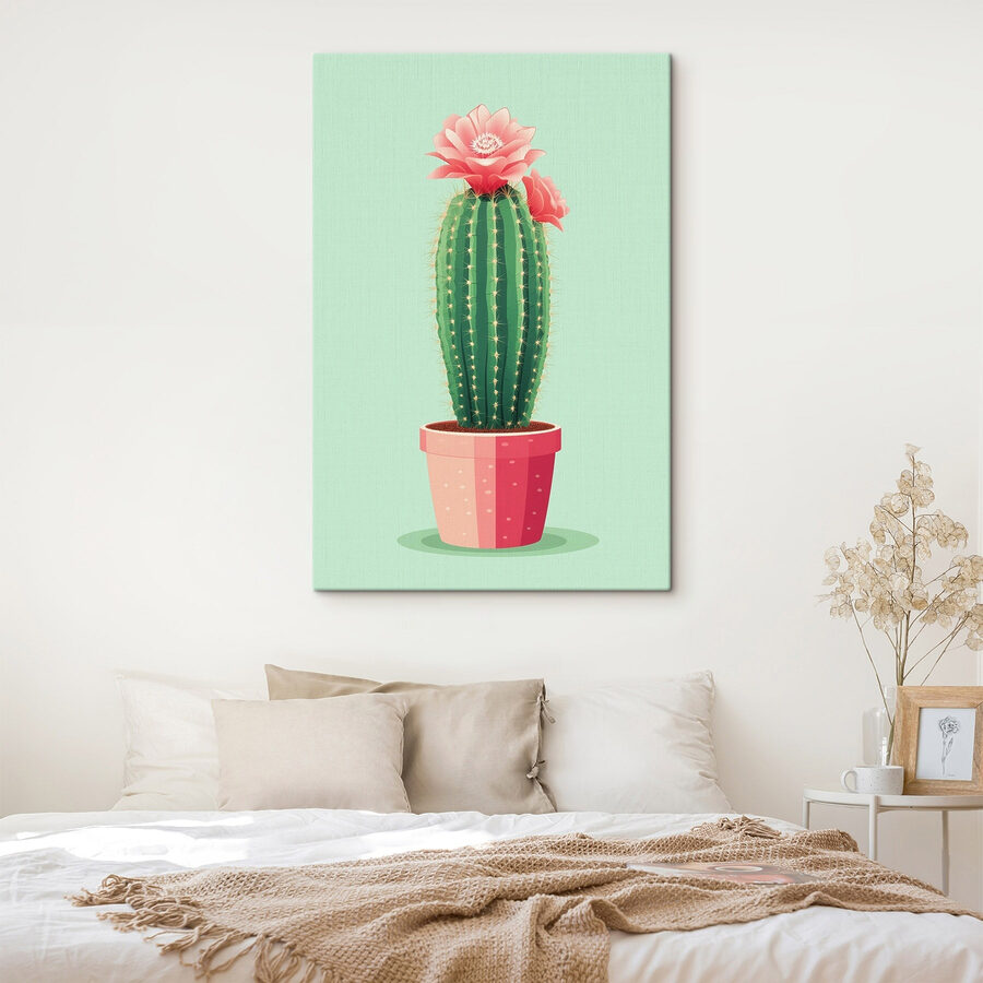 Cactus cu o floare în el