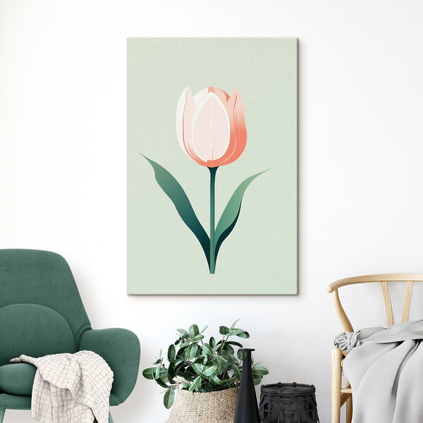 Floare roz cu frunze verzi Floare roz cu frunze verzi
