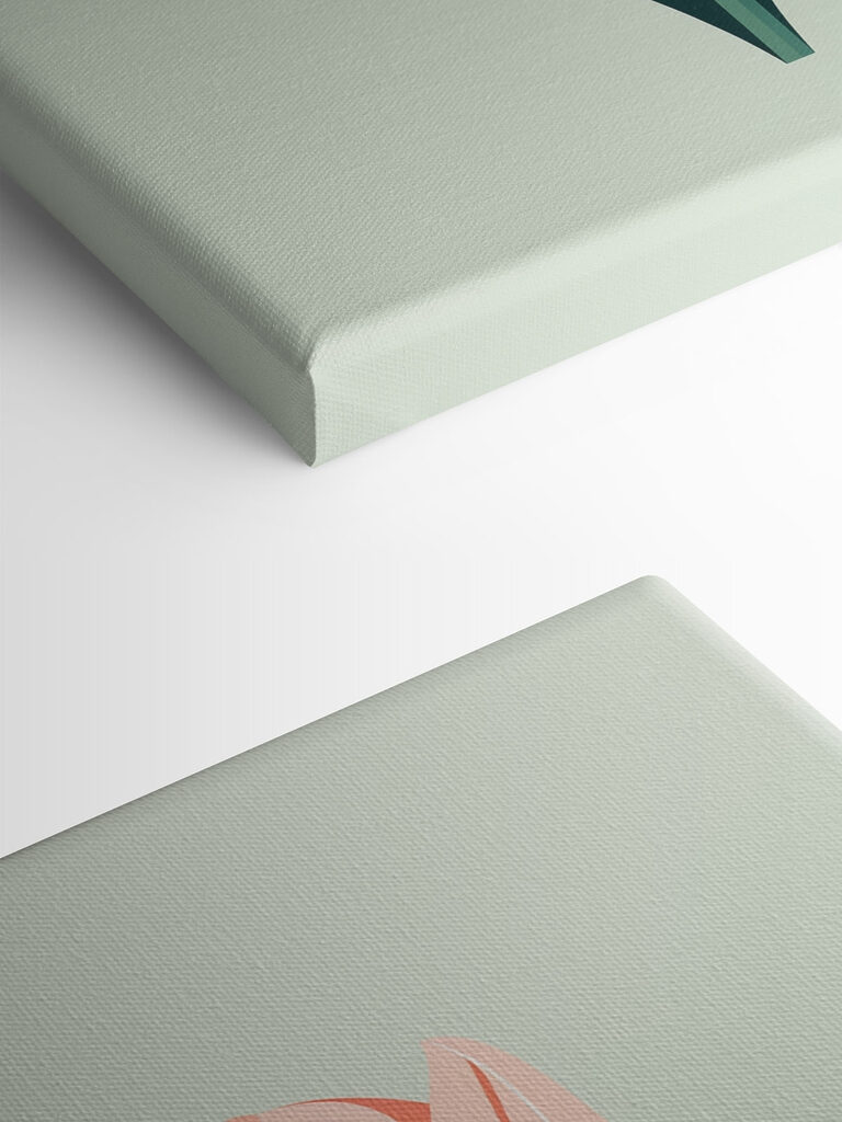 Pink flower with green leaves Pink flower with green leaves