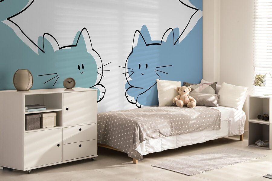 Cuplu de pisici culcate