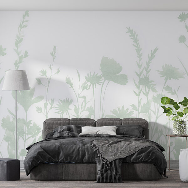 Design capricios cu siluetă florală afișată Design capricios cu siluetă florală afișată