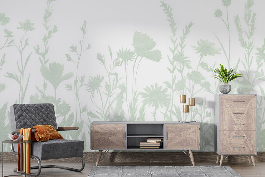 Design capricios cu siluetă florală afișată