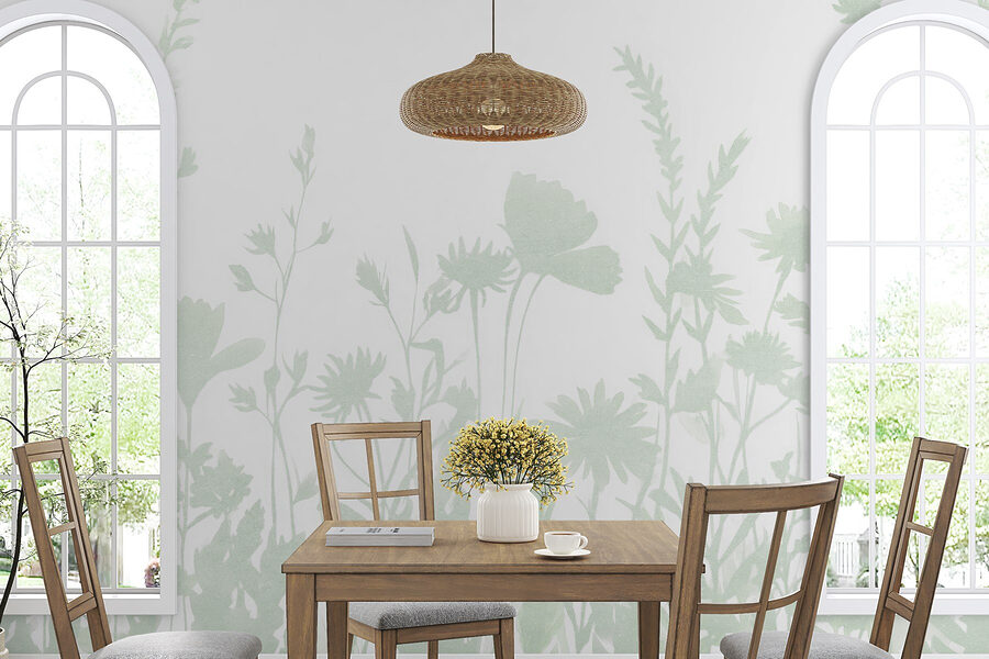Design capricios cu siluetă florală afișată