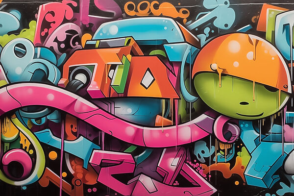 Graffiti pe un perete Graffiti pe un perete