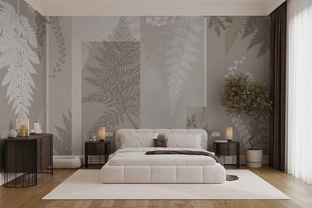 Grey and white floral pattern Grey and white floral pattern