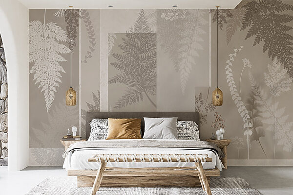 Grey and white floral pattern Grey and white floral pattern