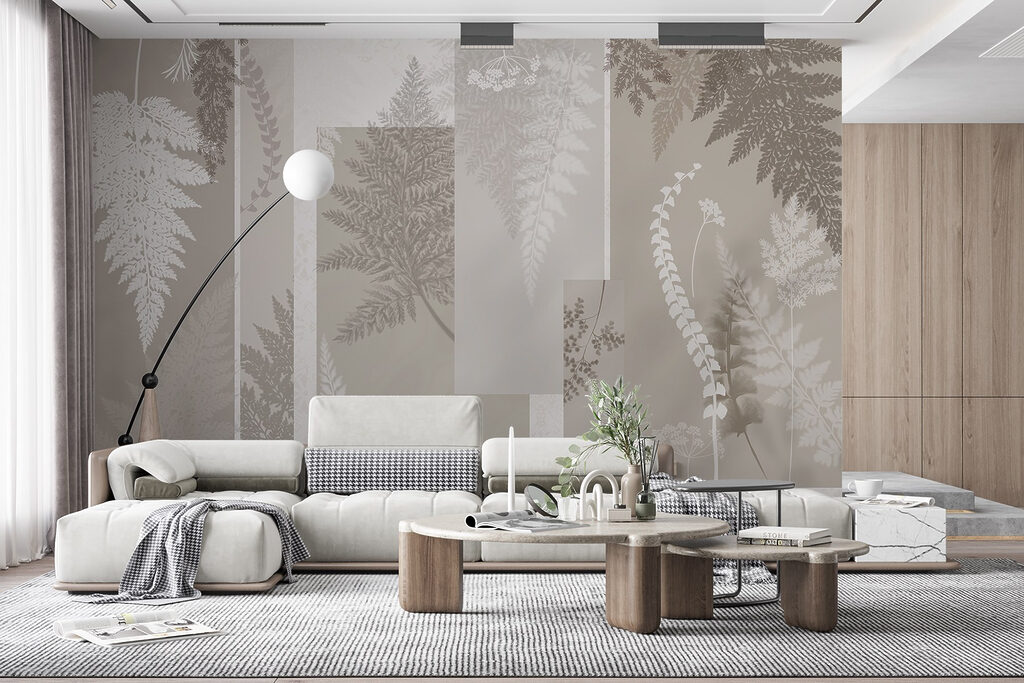 Grey and white floral pattern Grey and white floral pattern