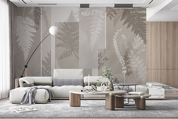 Grey and white floral pattern Grey and white floral pattern