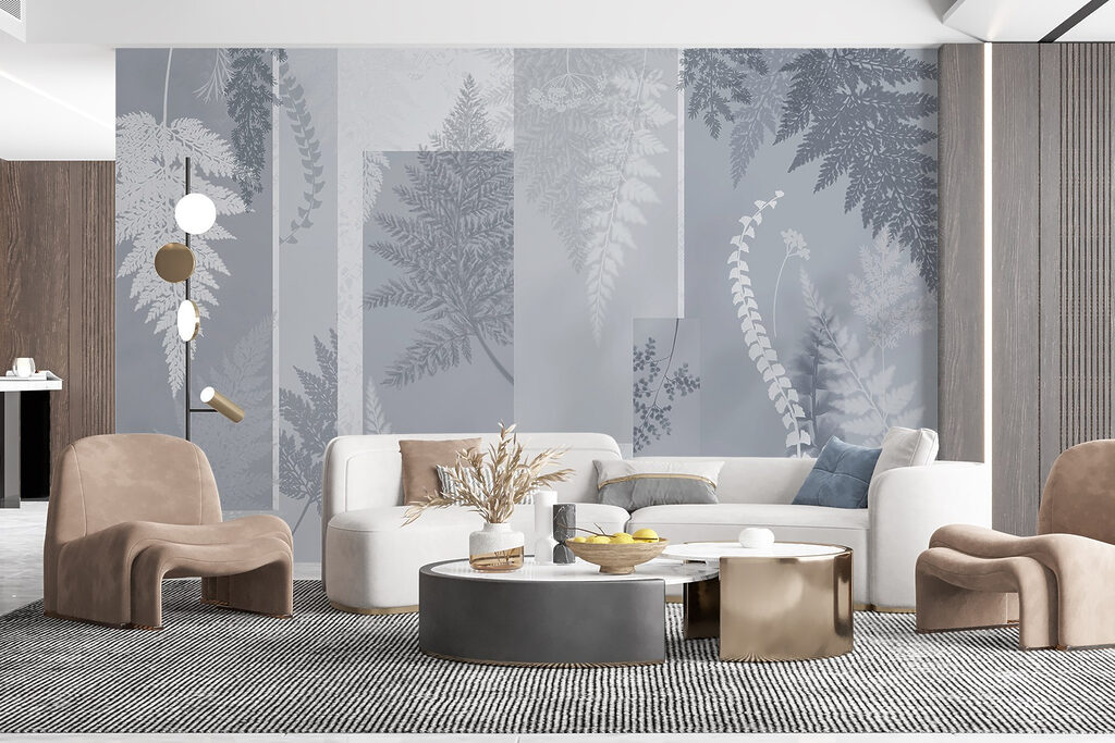 Grey and white floral pattern Grey and white floral pattern