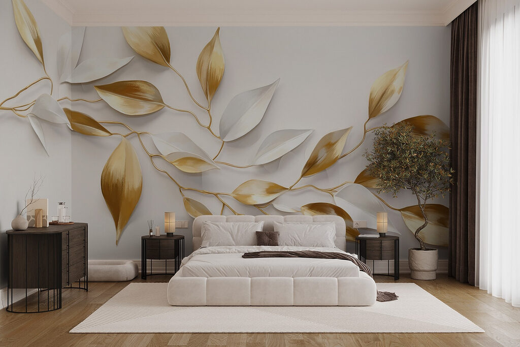 Elegant leaves in soft hues