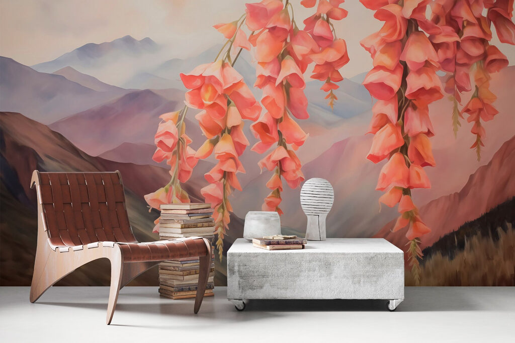 Painting of flowers from a tree Painting of flowers from a tree