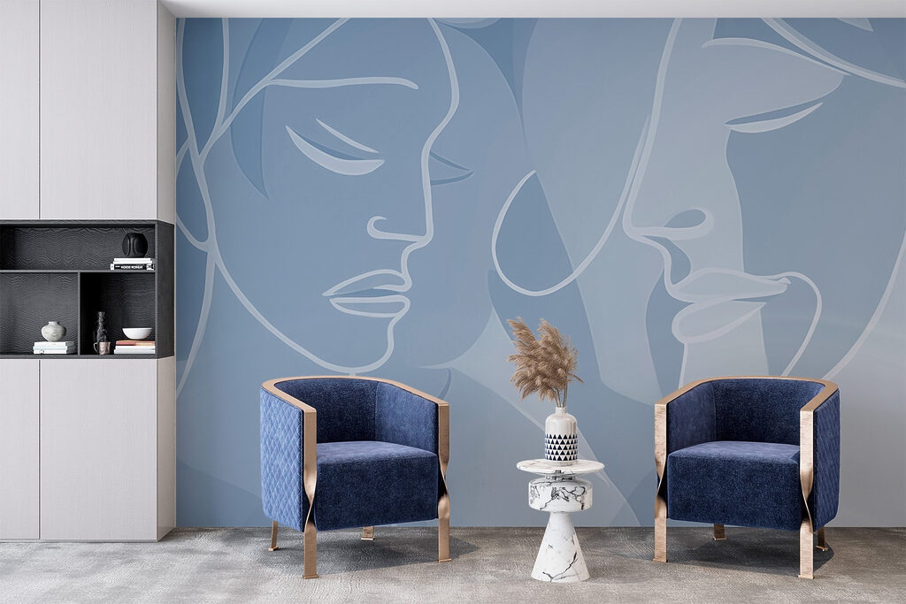 Drawing of a woman's face