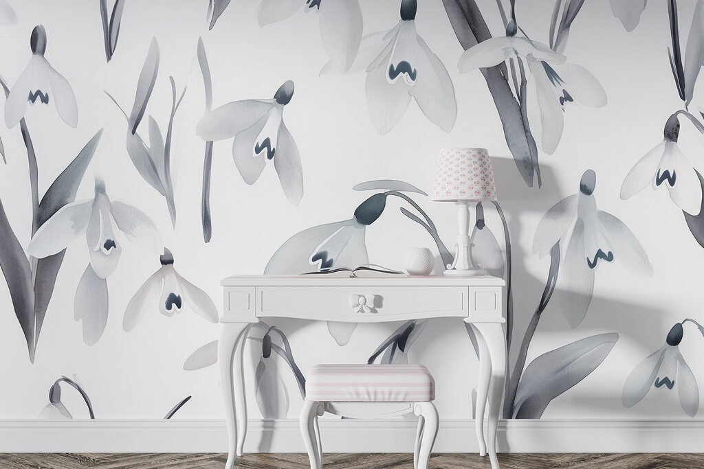 White flowers with gray leaves