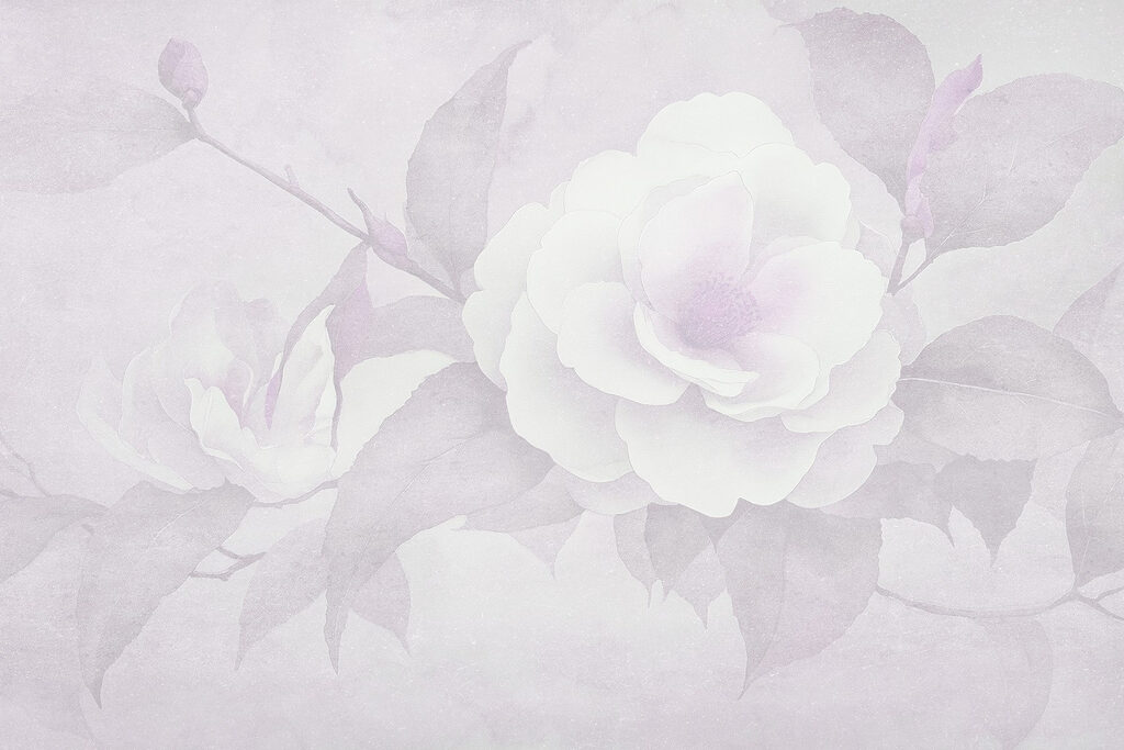 Floare albă cu frunze Floare albă cu frunze