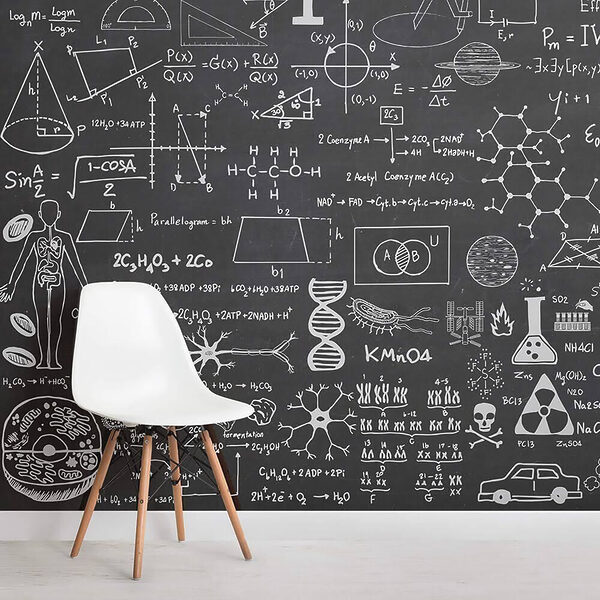 Tablă cu simboluri și formule matematice Tablă cu simboluri și formule matematice
