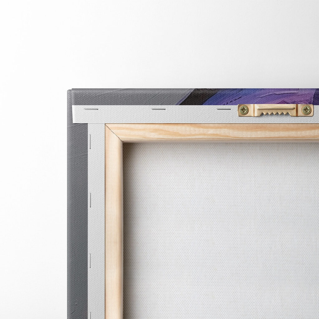 Painting of a woman with colorful paint on her face Painting of a woman with colorful paint on her face