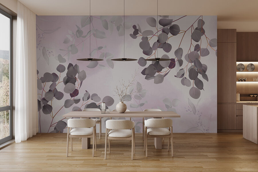 Fototapet Frunze delicate pe fundal moale - imagine 3