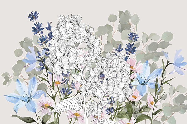Inflorescențe delicate în nuanțe moi Inflorescențe delicate în nuanțe moi