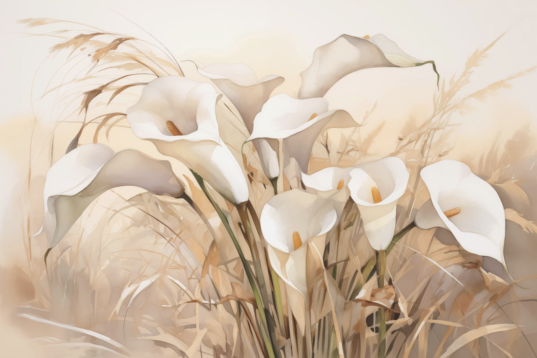 Group of white flowers Group of white flowers