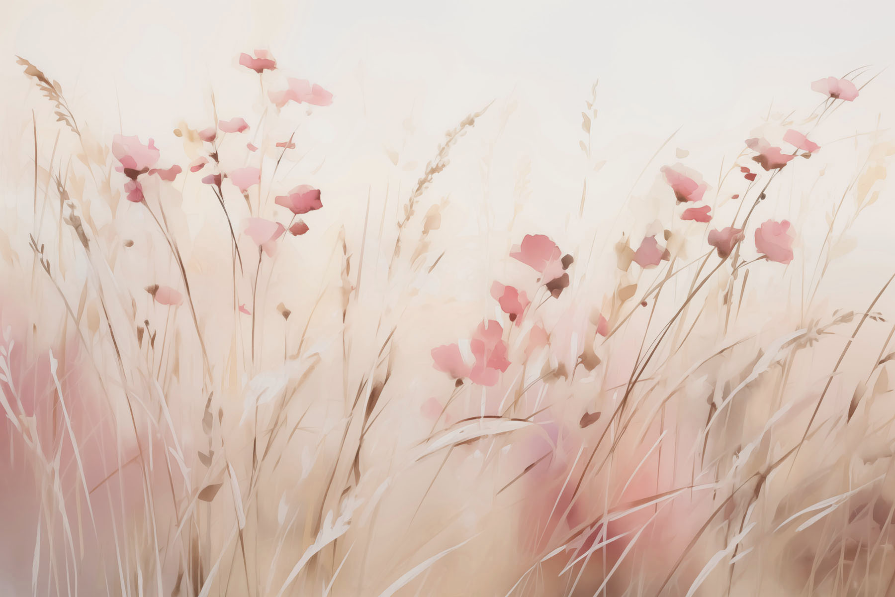 Field of pink flowers
