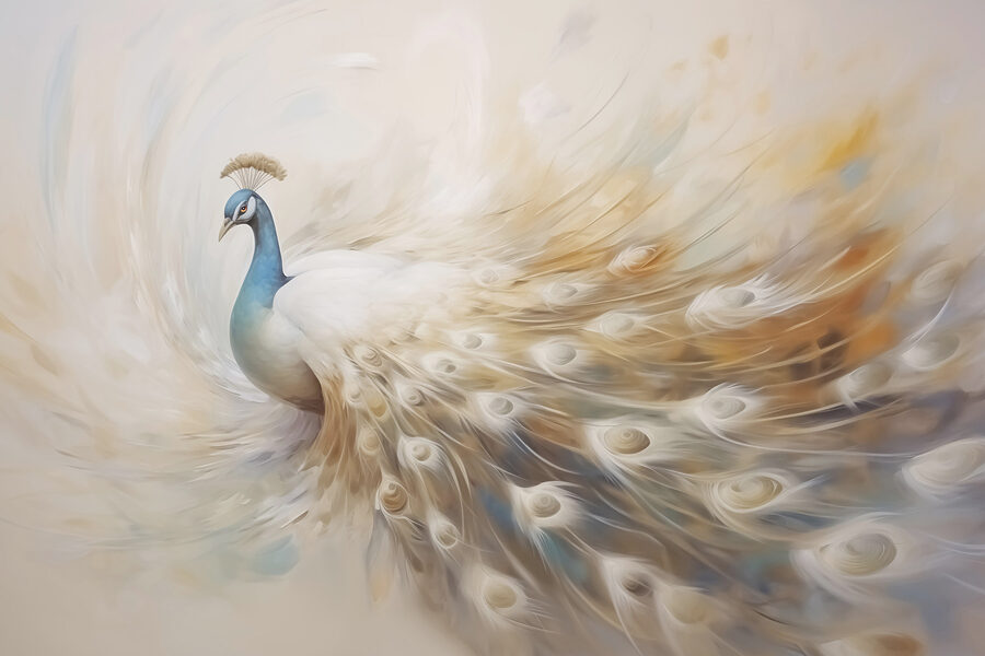 Pictura unui păun