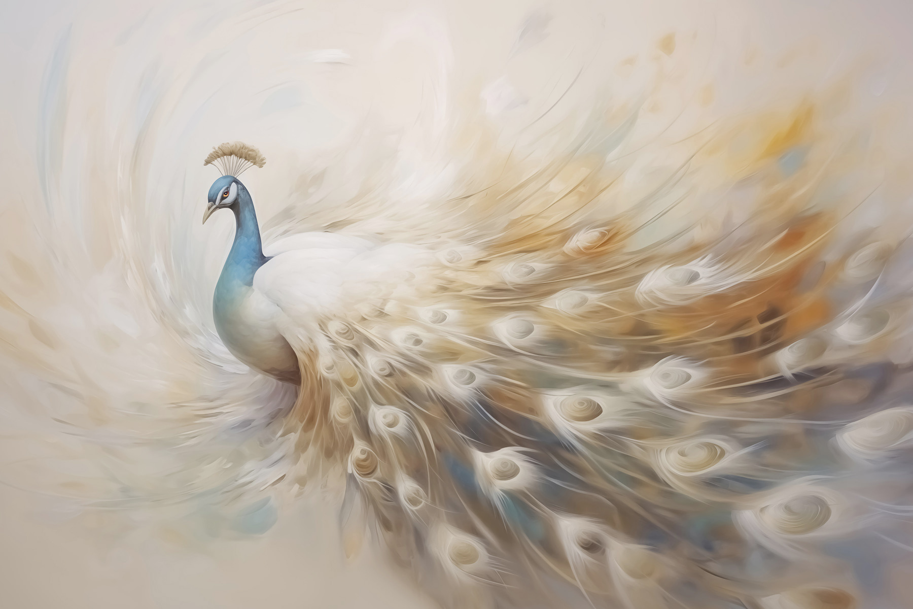 Painting of a peacock
