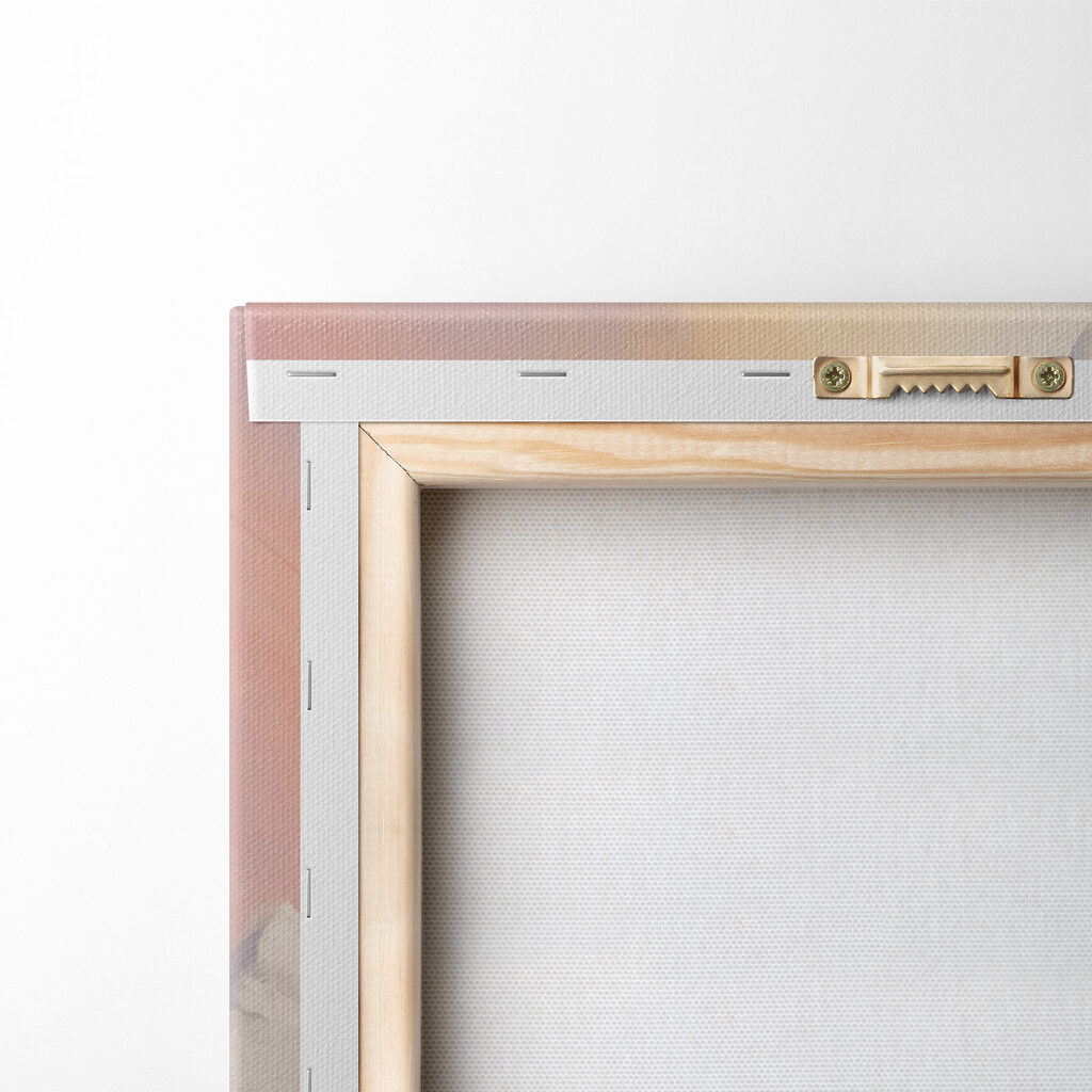 Painting of a snowy mountain range Painting of a snowy mountain range