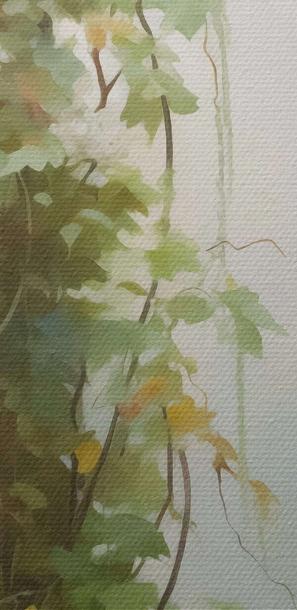 Pictura unei coloane pe care crește iederă Pictura unei coloane pe care crește iederă