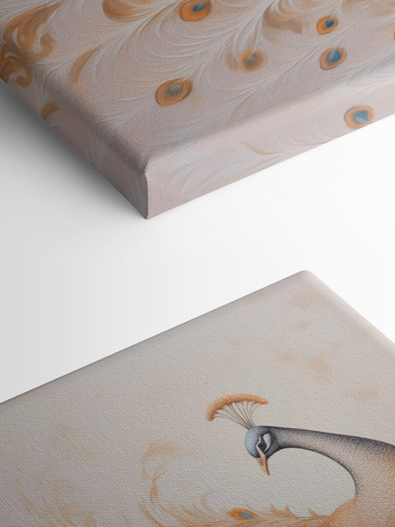 Painting of a peacock