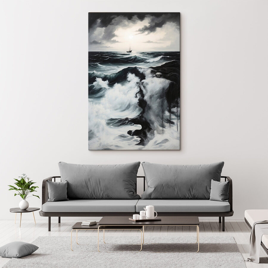 Pictura unei nave în ocean