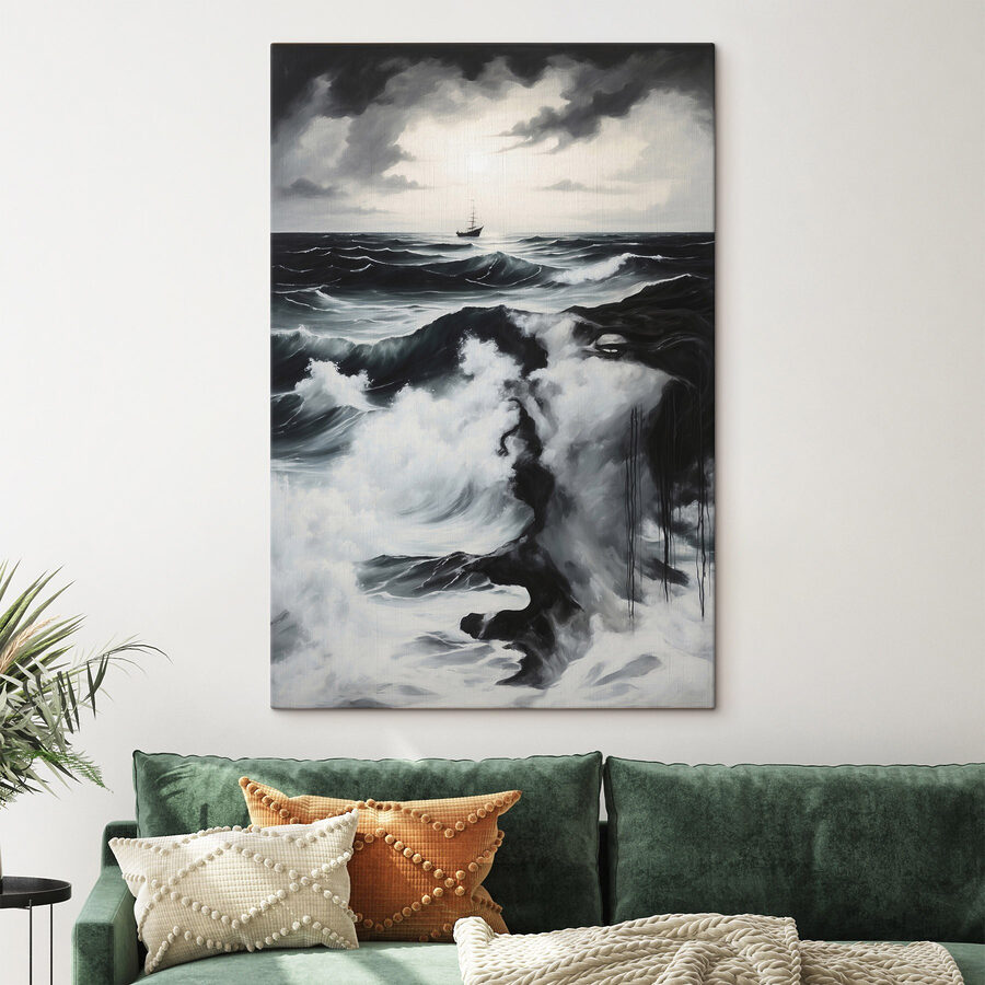 Pictura unei nave în ocean