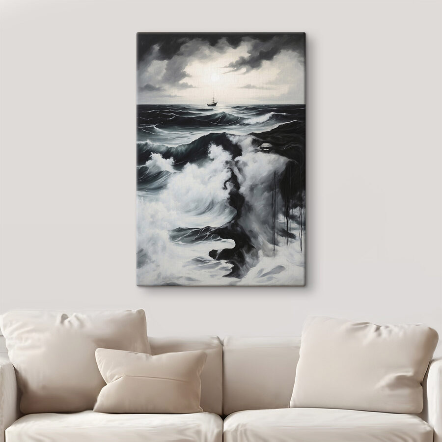 Pictura unei nave în ocean