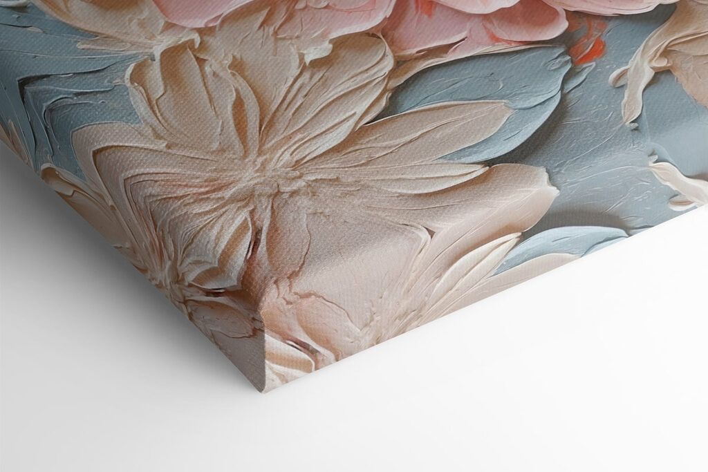 Delicate petals in soft pastel hues