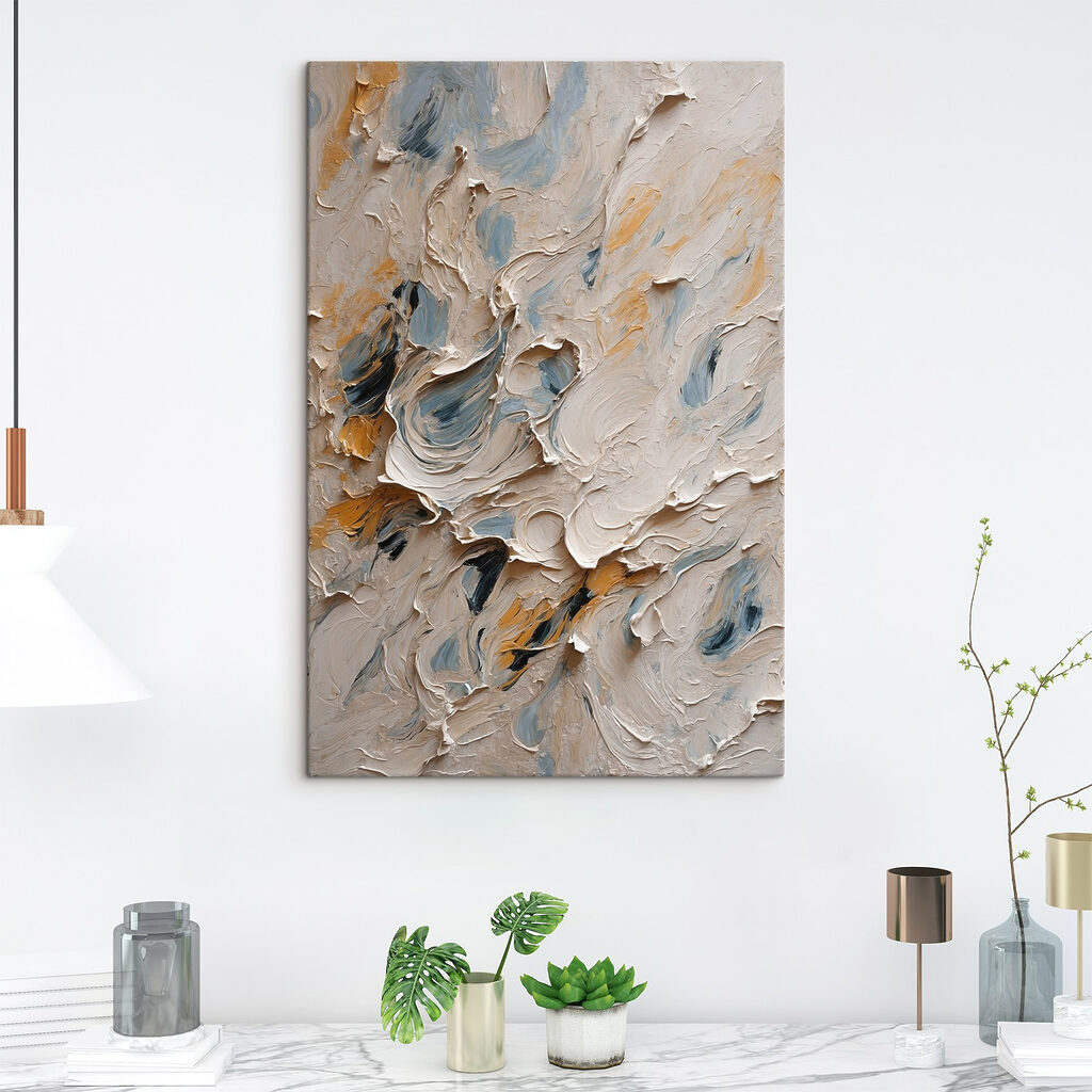 Abstract swirls of color and texture