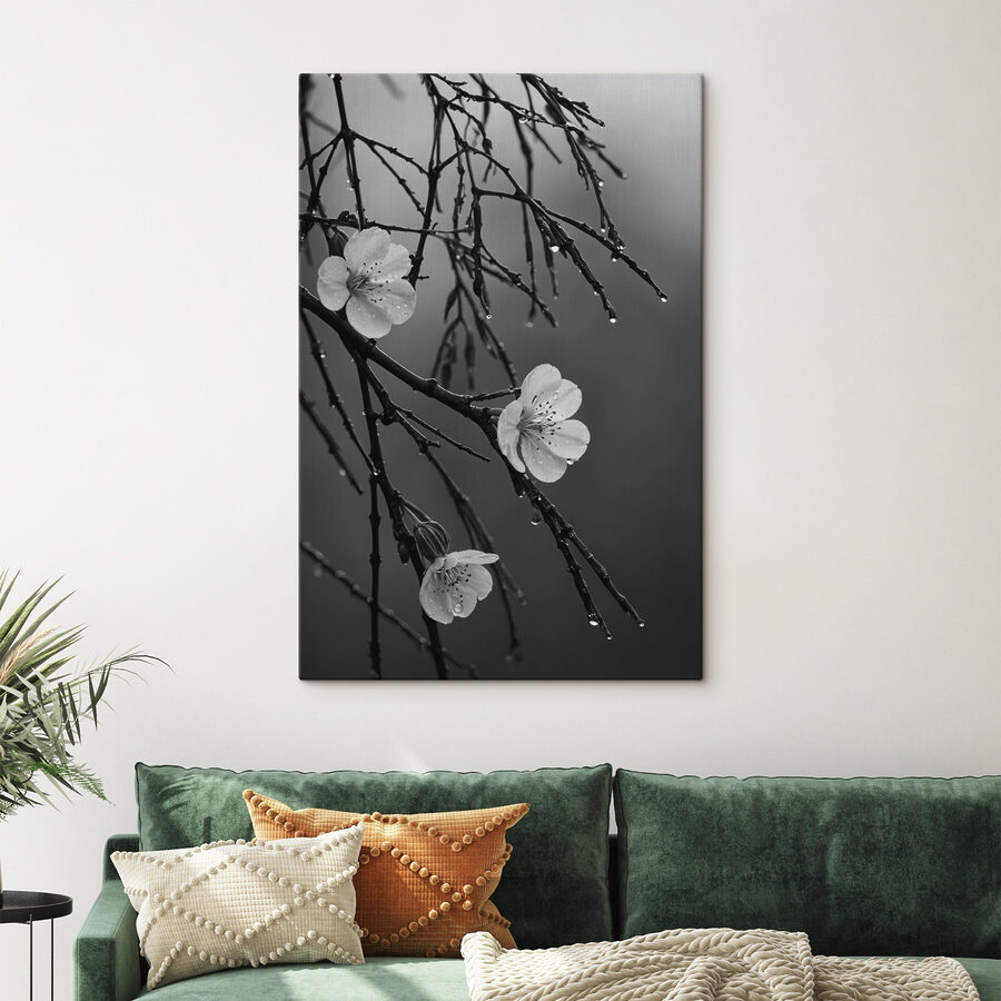 Inflorescențe delicate sub o ploaie blândă