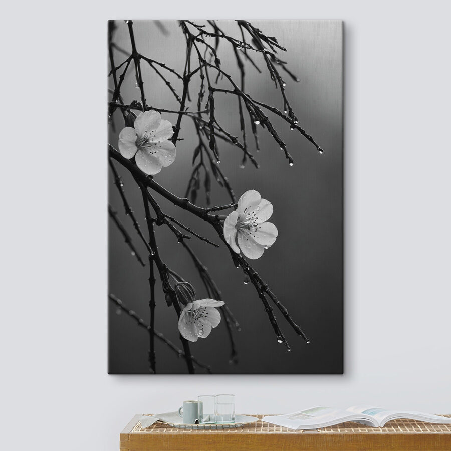 Inflorescențe delicate sub o ploaie blândă