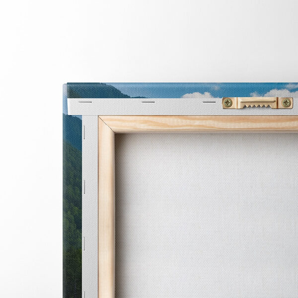 River running through a valley with mountains in the background