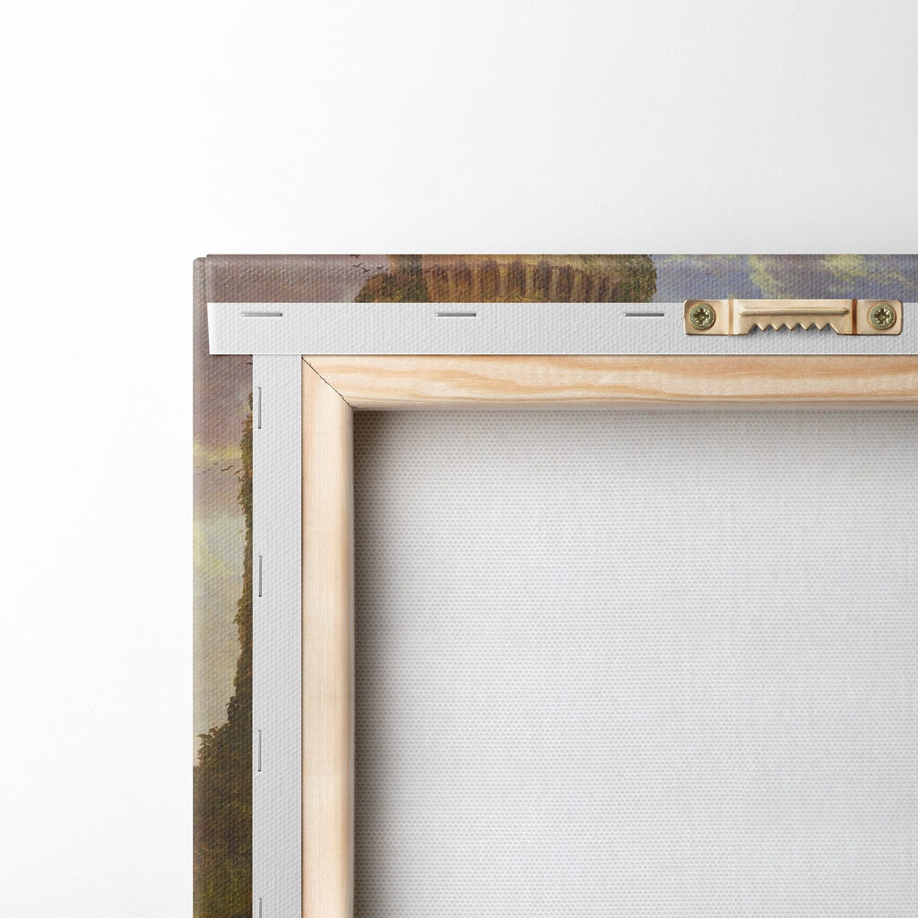 Painting of a castle tower Painting of a castle tower