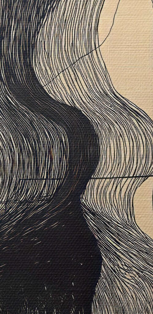 Drawing of a man and a woman's face Drawing of a man and a woman's face