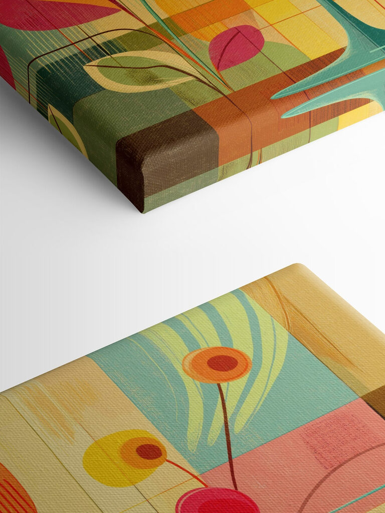 Colorful art of a martini glass