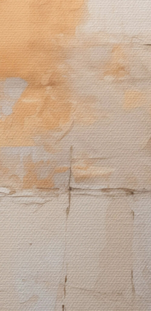 Wall with white and brown paint